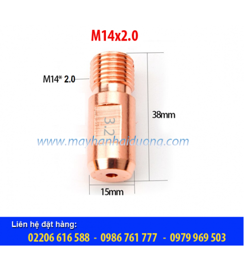 BÉP HÀN CỔNG M14x2.0x38-3.2