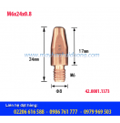 Bép hàn MIG M6x24x0.8